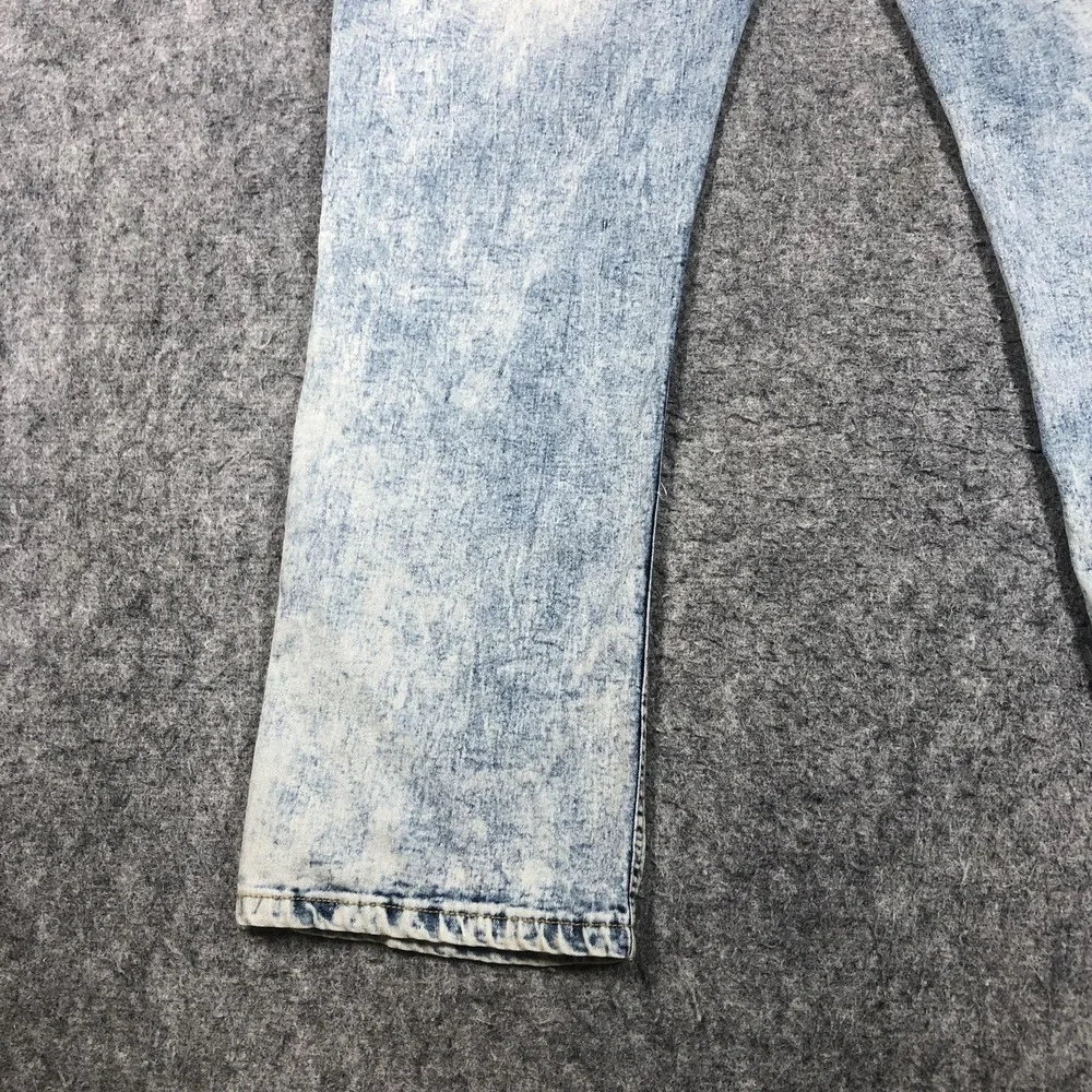Vintage Rocawear Jeans Mens 40x30 Blue Acid Wash Straight Leg Embroidered Denim
